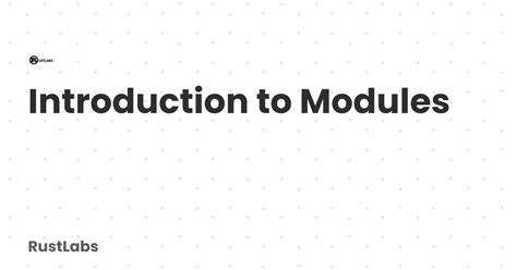Rust Module Installation 的图像结果