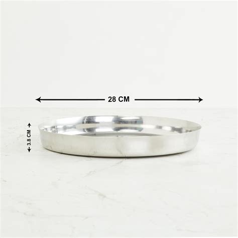 Buy Corsica Aristo Set of 4 Stainless Steel Plates - 28cm from Corsica ...