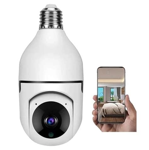 Buy CYBERCRAFT Wi-Fi Full HD CCTV Wireless Bulb Camera 1080p Indoor 360 ...