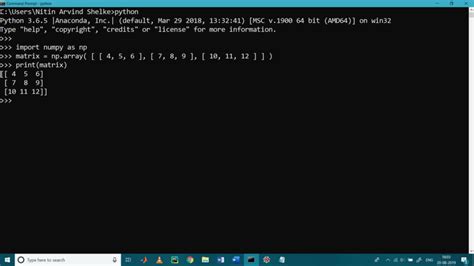 Image result for Perform Operations in Matrix Python