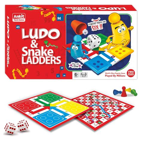 Buy Ankit Toys & Games 2 in 1 Ludo & Snake & Ladders Pro 13.5" (Saap ...
