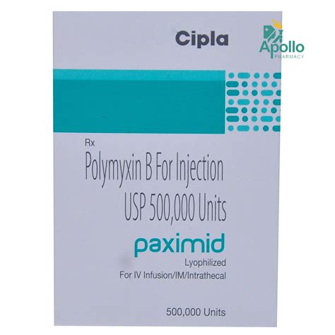 Paximid 500000units Injection Price, Uses, Side Effects, Composition ...