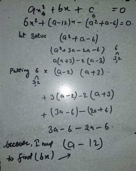 Find the roots of the given quadratic equation using factorization. 6x2 ...