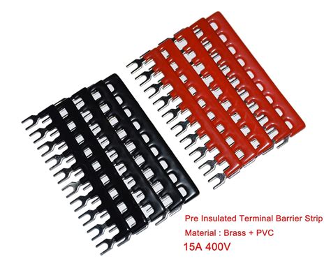 Buy Screw Terminal Strip 600V + 400V Pre Insulated Terminal Barrier ...