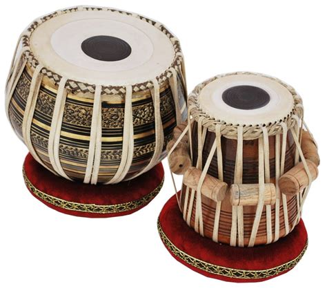 SAI MUSICAL Indian Tabla Drum Set - Black Brass Bayan 2.5 Kg, Sheesham ...