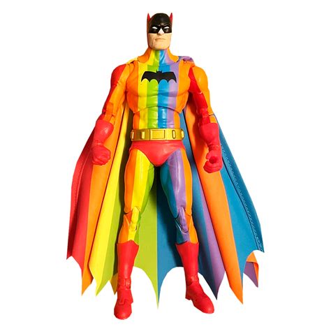 DC Multiverse Batman Rainbow Suit (Red Platinum) – Robot Negro