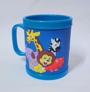 Johnnie Boy Cute Plastic Print Emboss Hot and Cold Coffee/Milk/Tea for ...