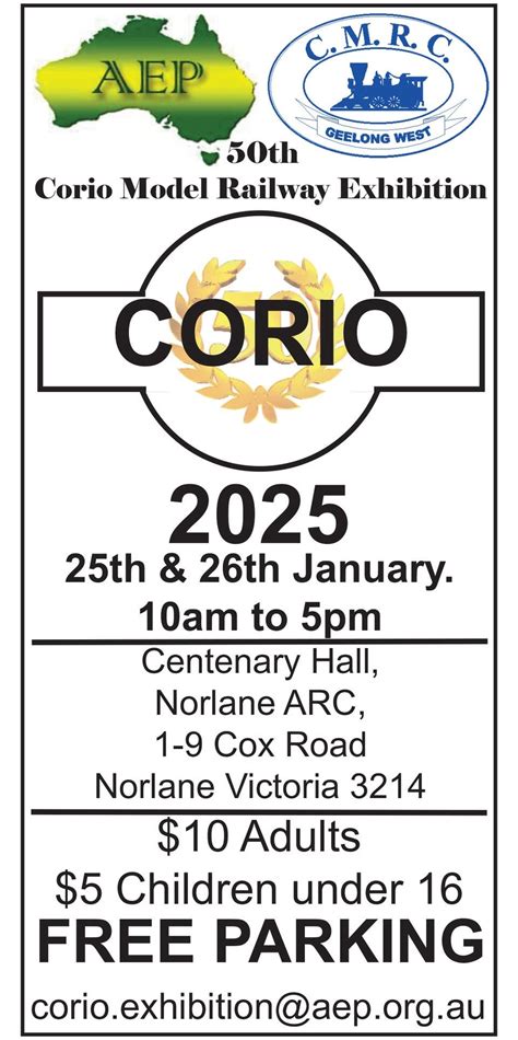 The 50th Annual Corio Model Railway Exhibition, Norlane ARC, Geelong ...