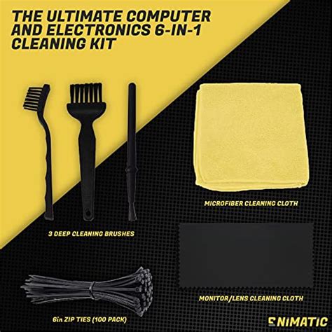 Enimatic 6-in-1 Professional PC Cleaning Kit | Computer Cleaning Kit to ...