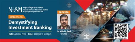 Webinar on ‘Demystifying Investment Banking’ - National Institute of ...