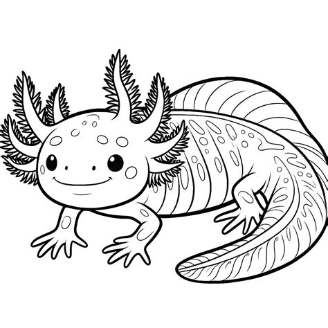 Axolotl Coloring Pages 26 - Coloring Pages Gem