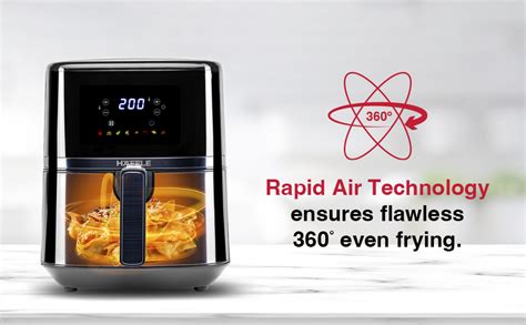 Hafele NOIL Lite 4.5L Digital Air Fryer with 360° Rapid Air Technology ...