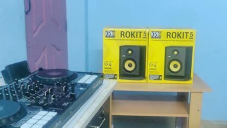 KRK ROKIT 5 G4 Wired Powered Studio Monitors Subwoofer Pair (Black ...