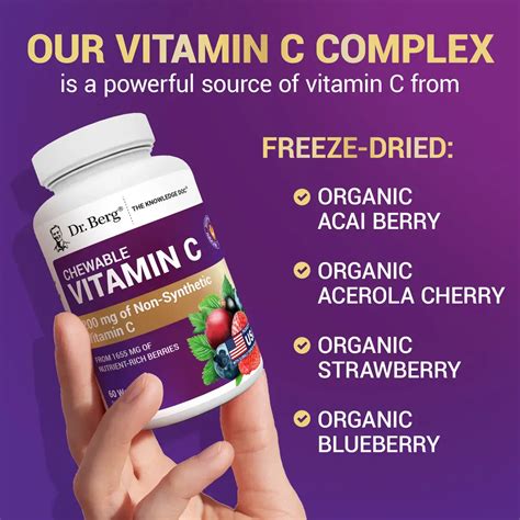 Dr. Berg Chewable Vitamin C Complex Capsules in Pakistan, - Well Mart