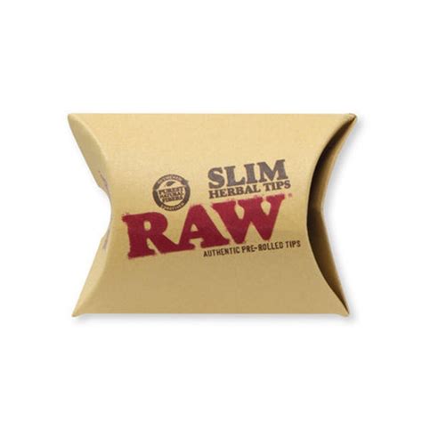 RAW Pre-Rolled Slim Filter Tips - 21 Tips