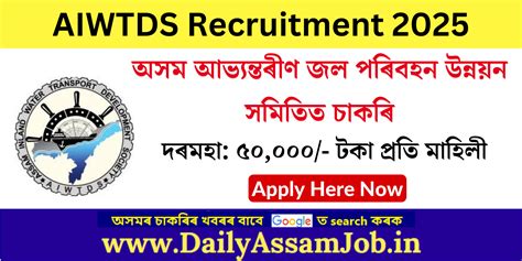 Assam Inland Water Department Recruitment 2026 - Apply for 06 Project ...