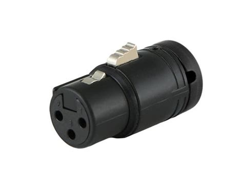 CABLE with CABLE TECHNIQUES LOW PROFILE 90 DEGREE XLR-FEMALE — Soundbytech