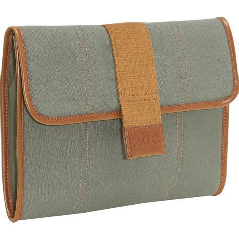 Nuo Tech Canvas Netbook Sleeve for 10.2" screens-Color: Olive & Orange ...