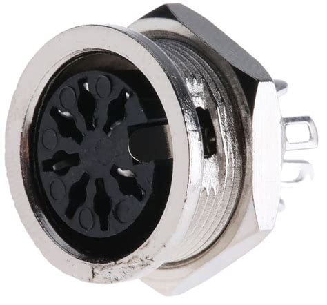 RS PRO | RS PRO 7 Pole Din Socket, 4A, 100 V ac, Female, Panel Mount ...