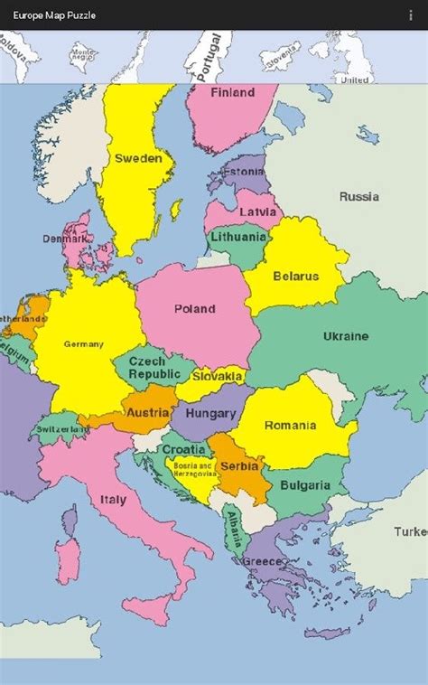 高清欧洲地图图片