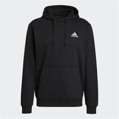 adidas Essentials Fleece Hoodie - Black | adidas India