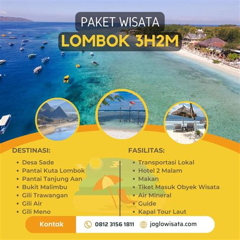 paket wisata lombok 3 hari 2 malam