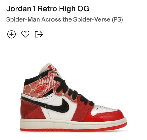 W2C PS size Jordan 1 Spider-Man Across the Spider-Verse OR the Origin Storys. : r/repbudgetsneakers