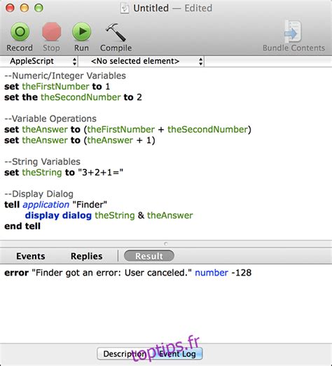 Xcode AppleScript Tutorial 的图像结果