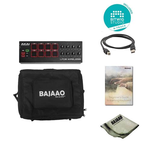 Akai LPD8 Wireless Laptop Pad MIDI Interface Controller With Bitwig So ...