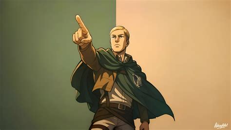 Erwin Smith Wallpaper 4K, Attack on Titan, 5K, 8K