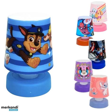 License Push Light lamp on battery 11 cm 6 assorted The models are: Paw ...