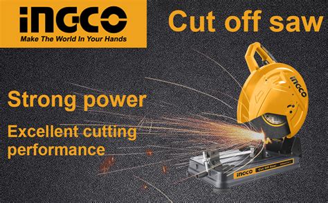 INGCO Cut Off Saw, Cut Off Saw, 2400W | 3900Rpm Chop Saw, Power Saw ...