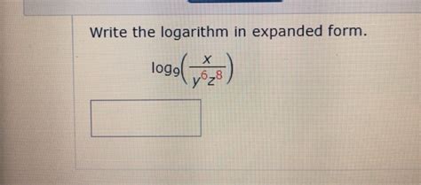 Image result for Log Expanded Form