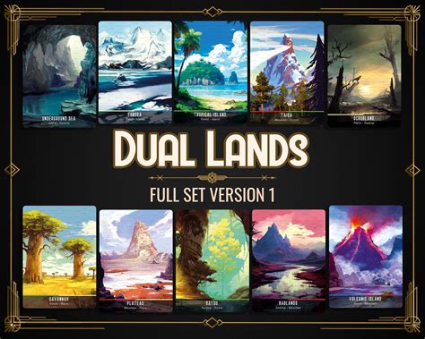 Dual Lands Full Art V.1 : r/mtg