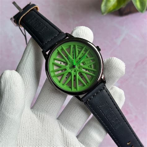 Ybely 3d Car Wheel Watch With High Quality Strap Best finishing Body & Case