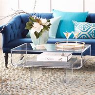 Image result for Acrylic and Glass Coffee Table