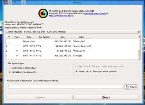 TestDisk Recovery Software 的图像结果