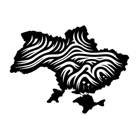 Ukraine map logo template isolated brand identity icon abstract vector ...