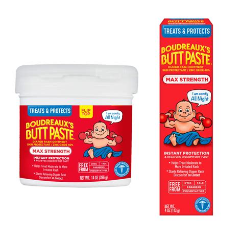Buy Boudreaux's Butt Paste Diaper Rash Ointment, Maximum Strength, 14 ...