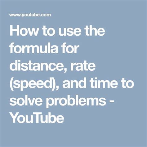 Image result for Distance Over Time Formula