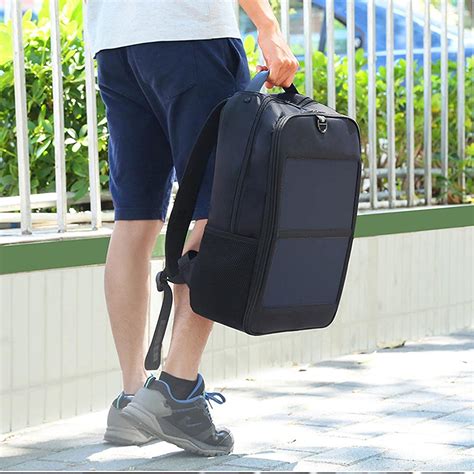Buy 14W Solar Panel Power Backpack Laptop Bag,Travel Laptop Backpack ...