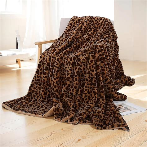 Amazon.com: UKELER Leopard Throw Blanket 60''x80'' for Bed, Sofa, Couch ...