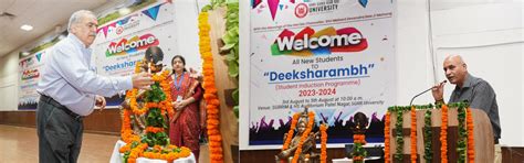 DEEKSHARAMBH’ PROGRAMME BEING ORGANIZED FRESHER STUDENTS THE CONDUCT OF ...