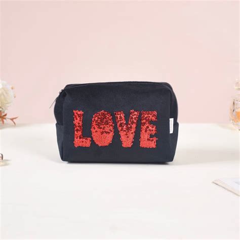 Love Makeup Pouch Set Of 2 Online - Premium Vanity Pouch | Nestasia