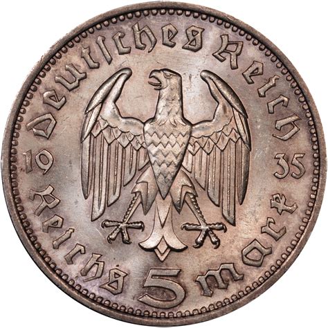 Germany - Third Reich 5 Reichsmark KM 86 Prices & Values | NGC
