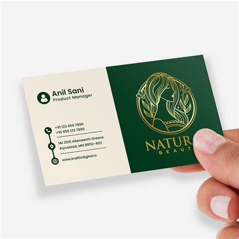 Health & Beauty Business Cards – Premium Custom Visiting Cards ...