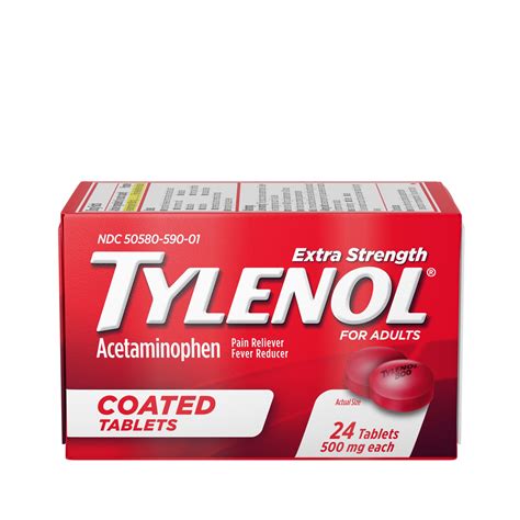 Customer Reviews: Tylenol Extra Strength Acetaminophen 500 MG Tablets ...