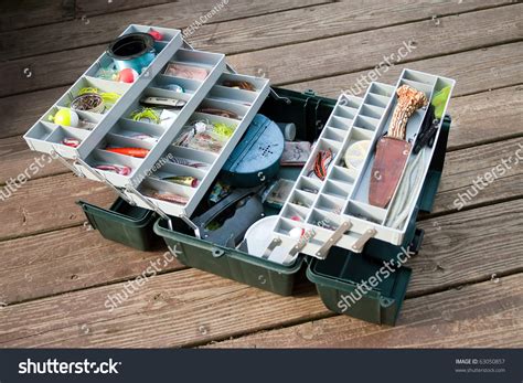 A Large Fisherman'S Tackle Box Fully Stocked With Lures And Gear For ...