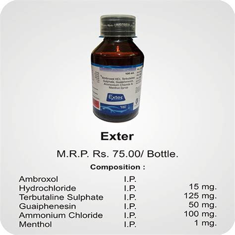 Exter 100ml Syrup Medibyte A Division of Dr. Kumars Pharmaceuticals