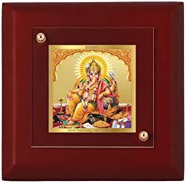 DIVINITI Lord Ganesha Gold Plated Photo Frame For Home Decor, Table Top ...